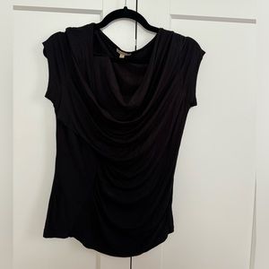 Black, lightweight slouchy, sleeveless shirt